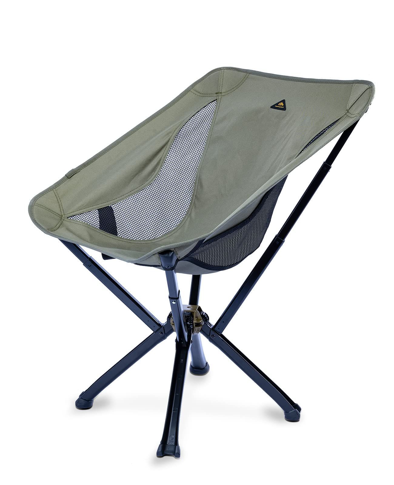 数量 携帯便利 耐荷重120kg 収納バッグ付き 折りたたみ コンパクト S 軽量 ワンボダン收納 フレーム＆シート一体式 展開 收納超簡単 傘形フレーム ビックコネクター ビックフレーム Green アウトドア 傘形フレームチェア 椅子 iClimb