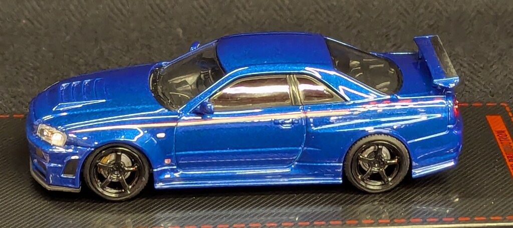 ティーケー. カンパニー 1 64 ignition model Nissan Skyline GT-R BNR34 V-SpecII Blue Metallic IG3838