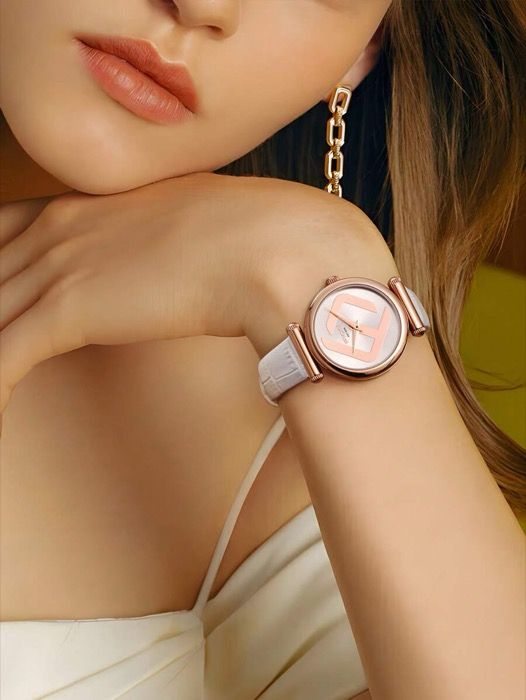 腕時計 レディース クォーツ 女性用ホワイトレザークォーツウォッチ ローズゴールドトーンケース ラウンドウォッチ エレガントなリストアナログ女性用ウォッチ 調節 なストラップ付き ギフトウォッチ