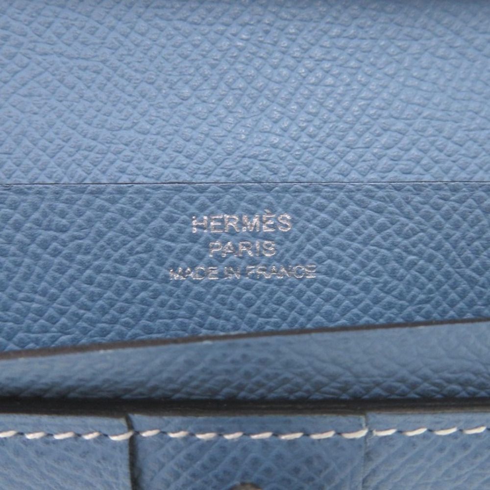 美品 エルメス ベアンスフレ ブルージーン ヴォーエプソン □L刻印  