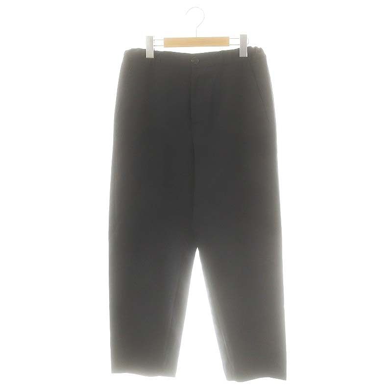 マルニ MARNI 24AW ウールトロピカルシャーリングテーパードパンツ ボタンフライ ウール 40 ネイビー PAMA0482UD |DO OS