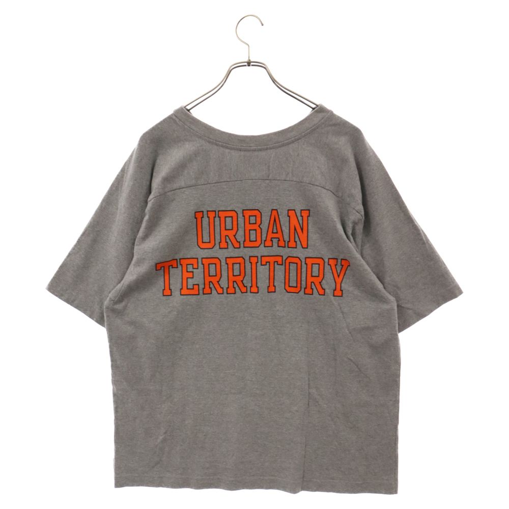 WTAPS (ダブルタップス) 21SS QB SS/COTTON URBAN TERRITORY アーバンテリトリー Vネック フットボール半袖Tシャツ  グレー 211ATDT-CSM31 - メルカリ