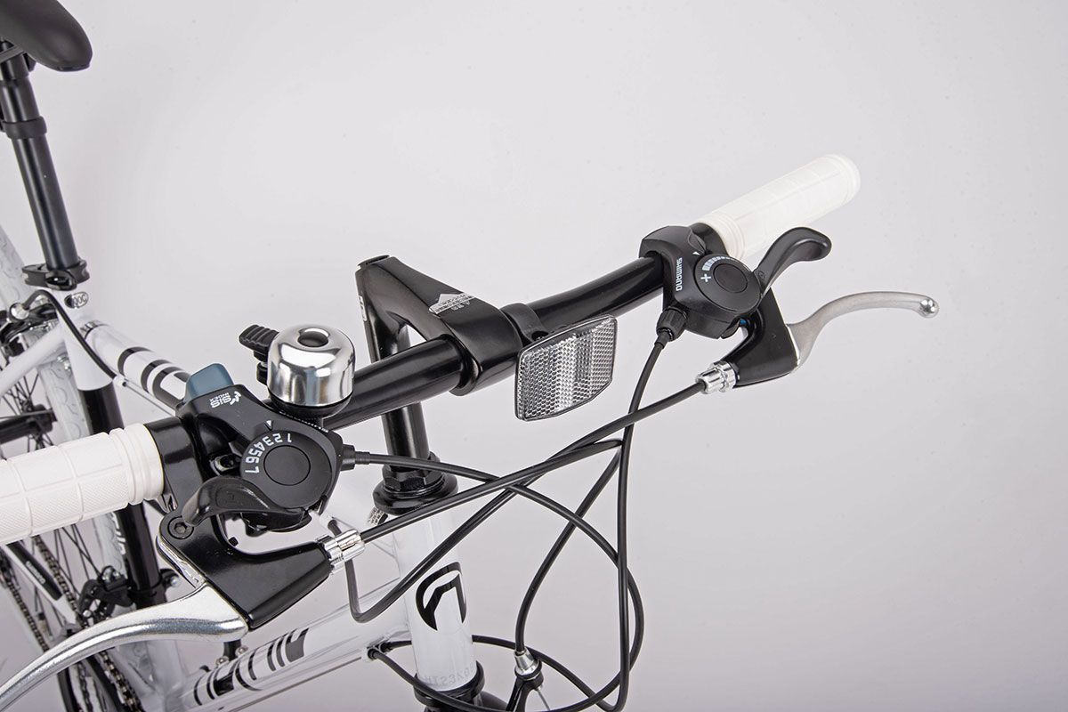 新品】クロスバイク 700c シマノ製 21段変速 ライト 自転車