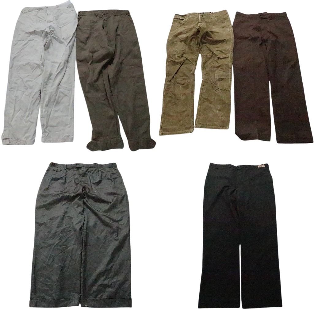 古着卸 まとめ売り パンツ 6枚セット メンズ 34 |36 |44 |48 フ ワイド チノパン 古着 NB9860