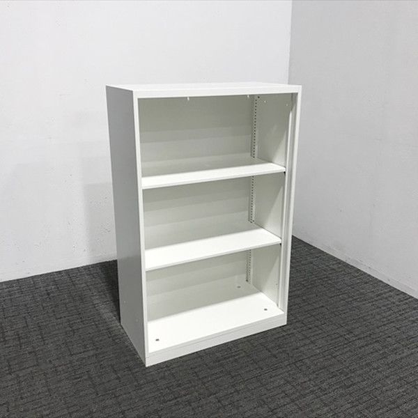 オフィス書庫 オープン 本棚 レクトライン スチールキャビネ オカムラ ネオホワイト