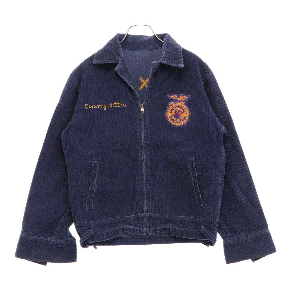 VINTAGE (ヴィンテージ) 60s TEXAS FFA JACKET TALON ZIP コーデュロイ ジップ ジャケット ブルー