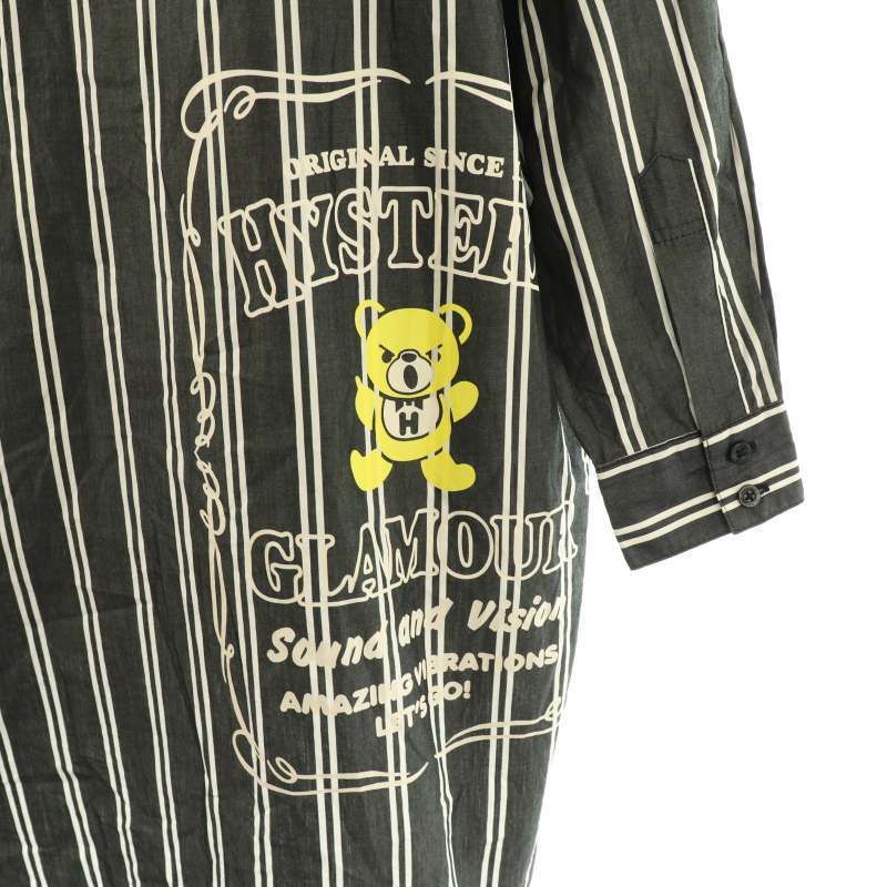 未使用　ヒステリックグラマーBEAR LABEL オーバーサイズ ワンピース ヒステリックグラマー HYSTERIC GLAMOUR BEAR LABEL オーバー