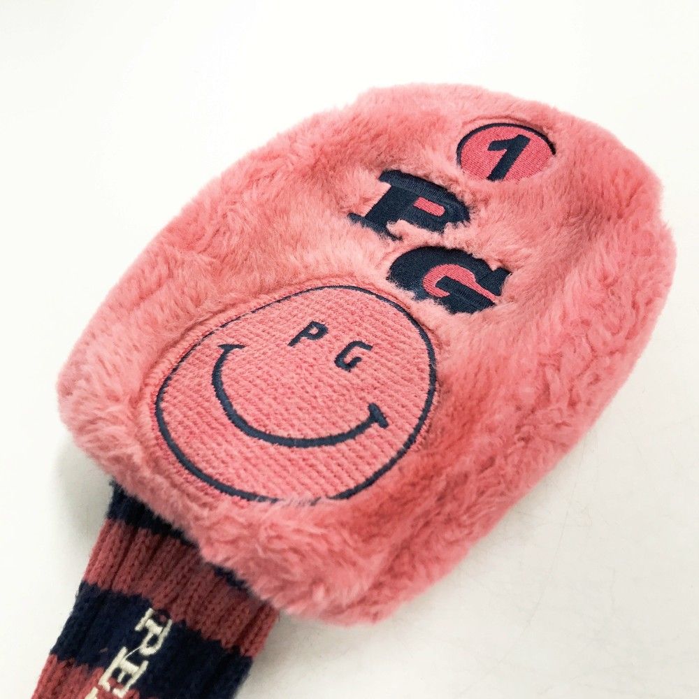 PEARLY GATES パーリーゲイツ  ヘッドカバー ピース  ピンク系 DR [240101431433] ゴルフウェア ストスト PEARLY GATES パーリーゲイツ ヘッドカバー ピース ピンク系 DR