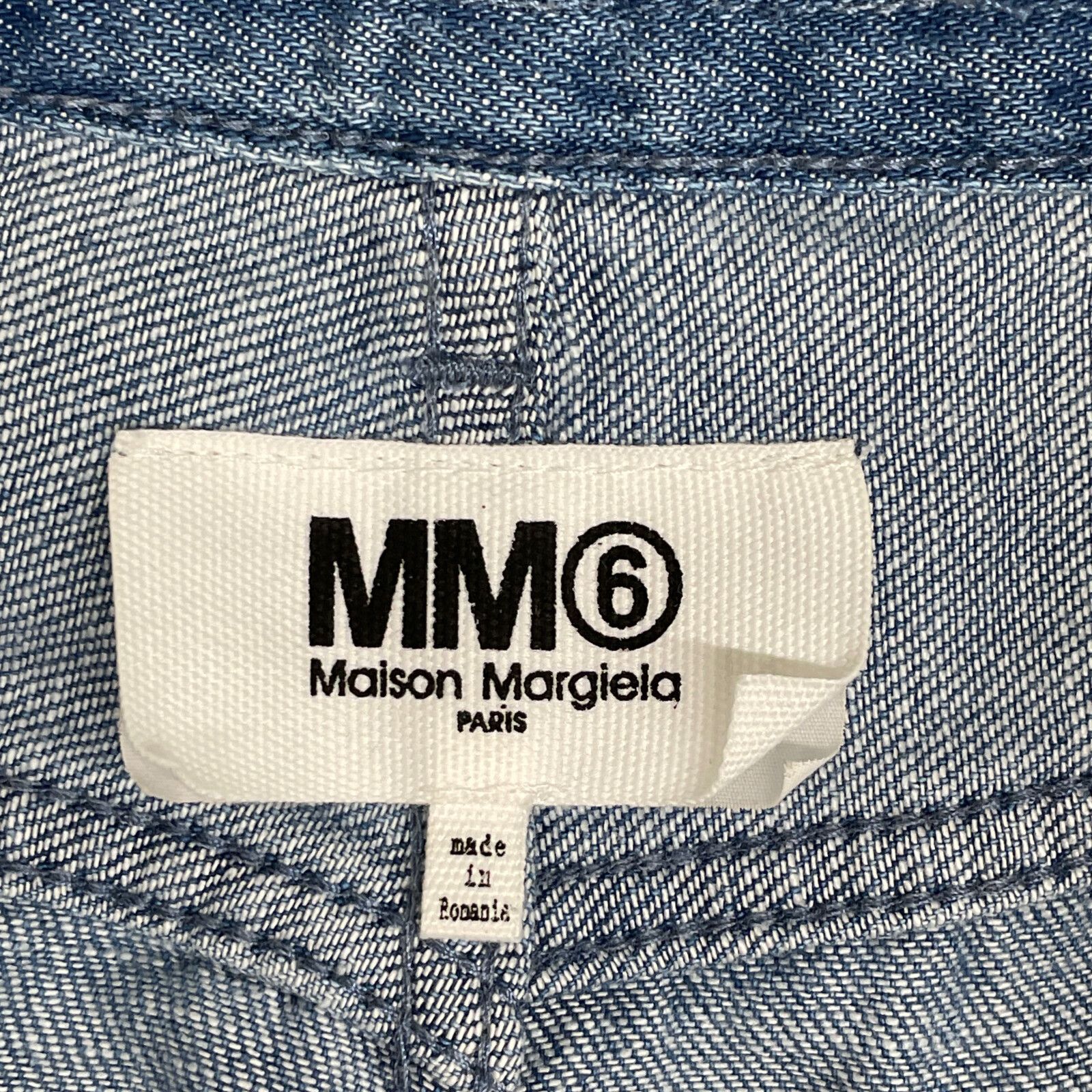 MM6 MAISON MARGIELA エムエム 6 メゾン マルジェラ 22SS ライトブルー デニムワイドパンツ 36