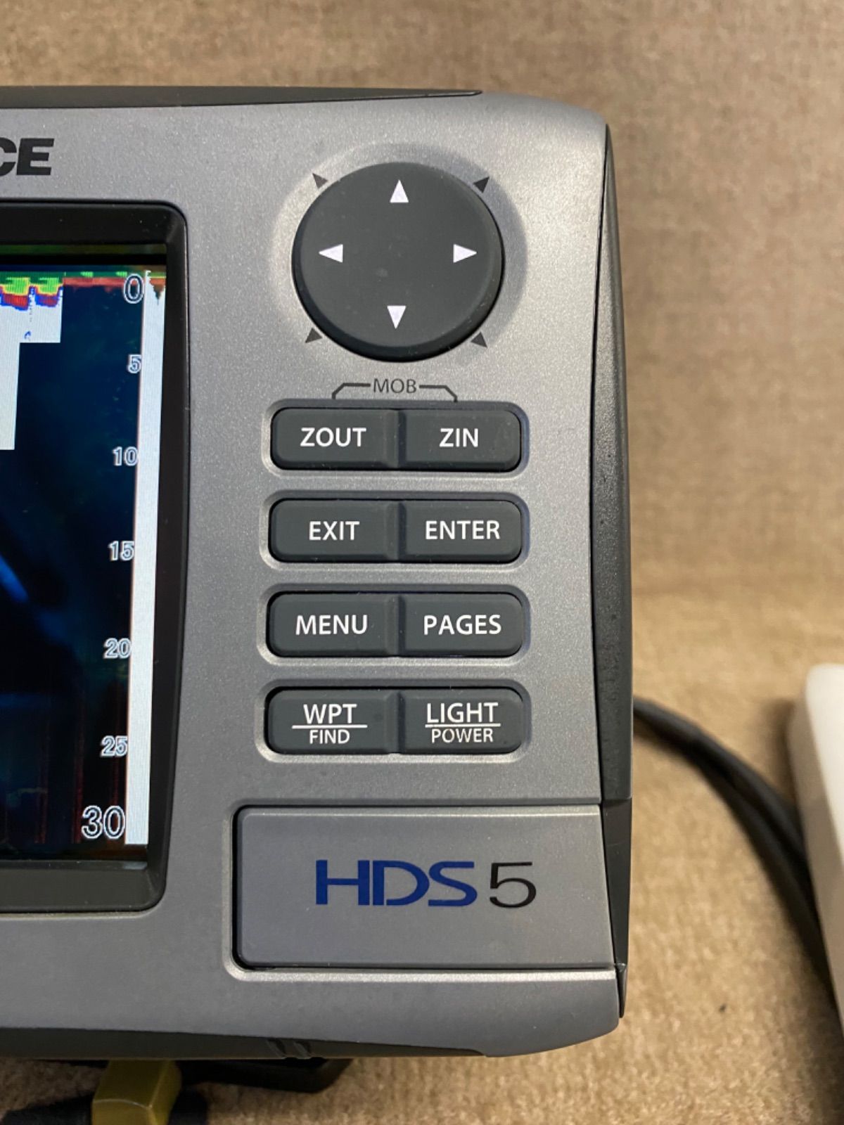 中古 ローランス LOWRANCE HDS5 GPS 魚群探知機 魚探 日本語モデル - メルカリ