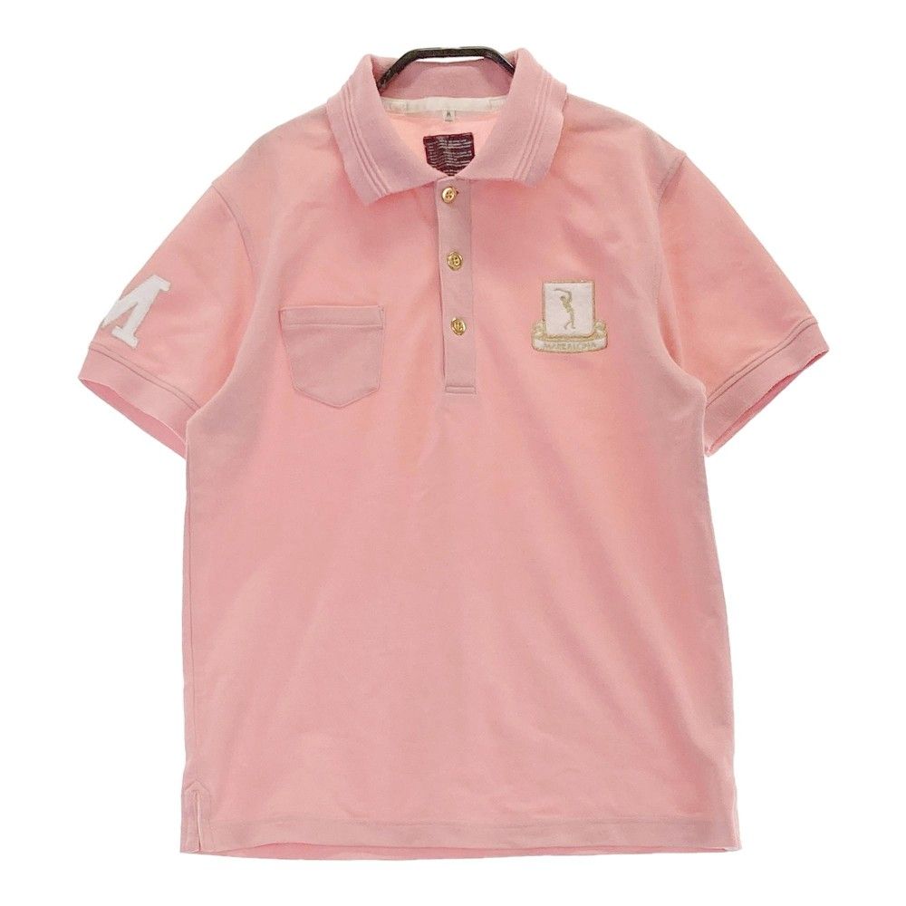 サイズ：M MARK&LONA マークアンドロナ 半袖ポロシャツ ピンク系