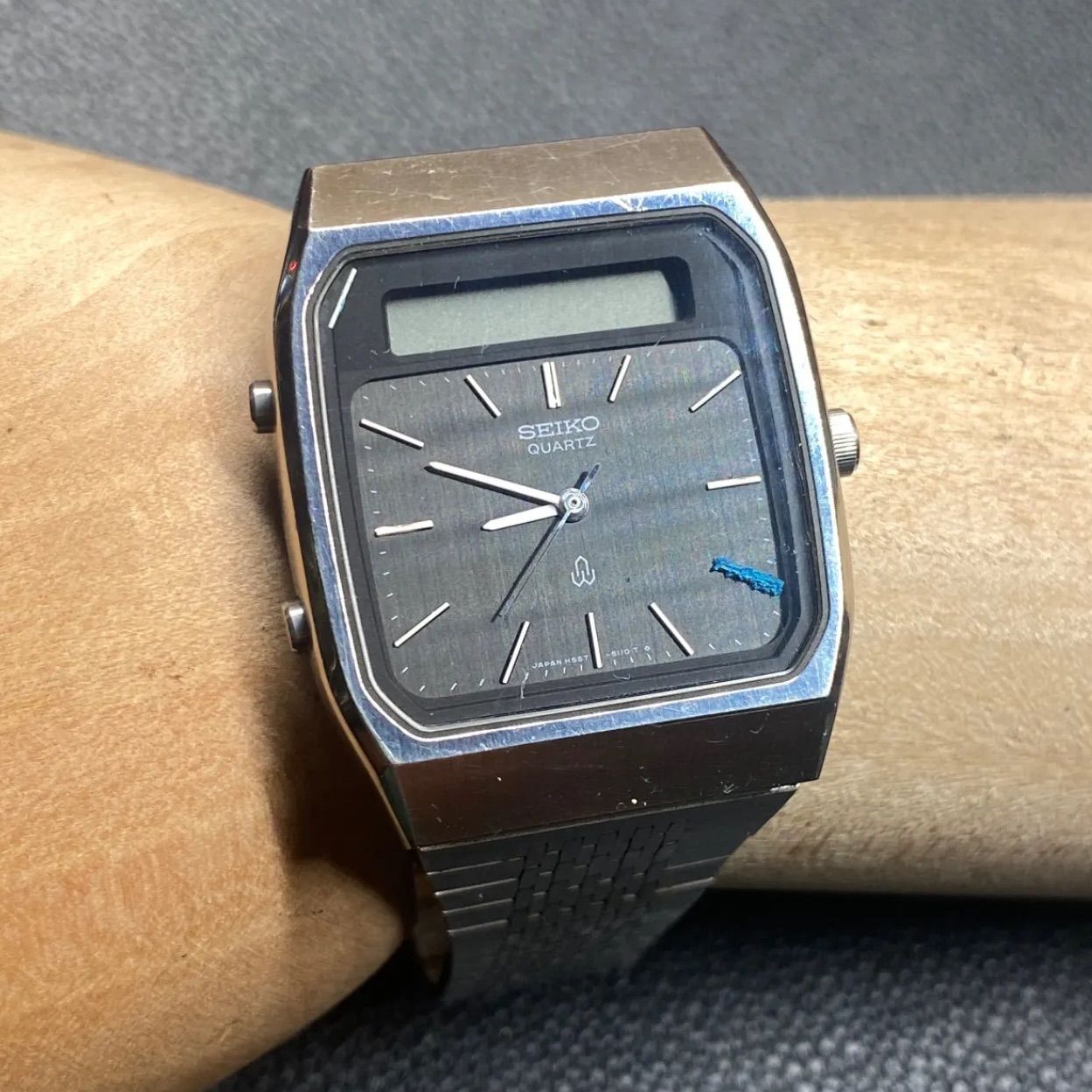 セイコー SEIKO H557-510A スクエア アナデジ ヴィンテージ メンズ