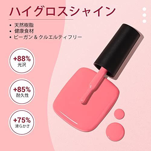 Saviland ジェルネイルセット 33点 初心者 ベースコートとトップ