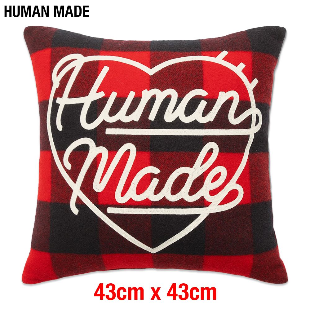 HUMAN MADE ウール クッション 43cm x 43cm ヒューマンメイド ロゴ ハート インテリア ユニセックス 衣類 ユ00572