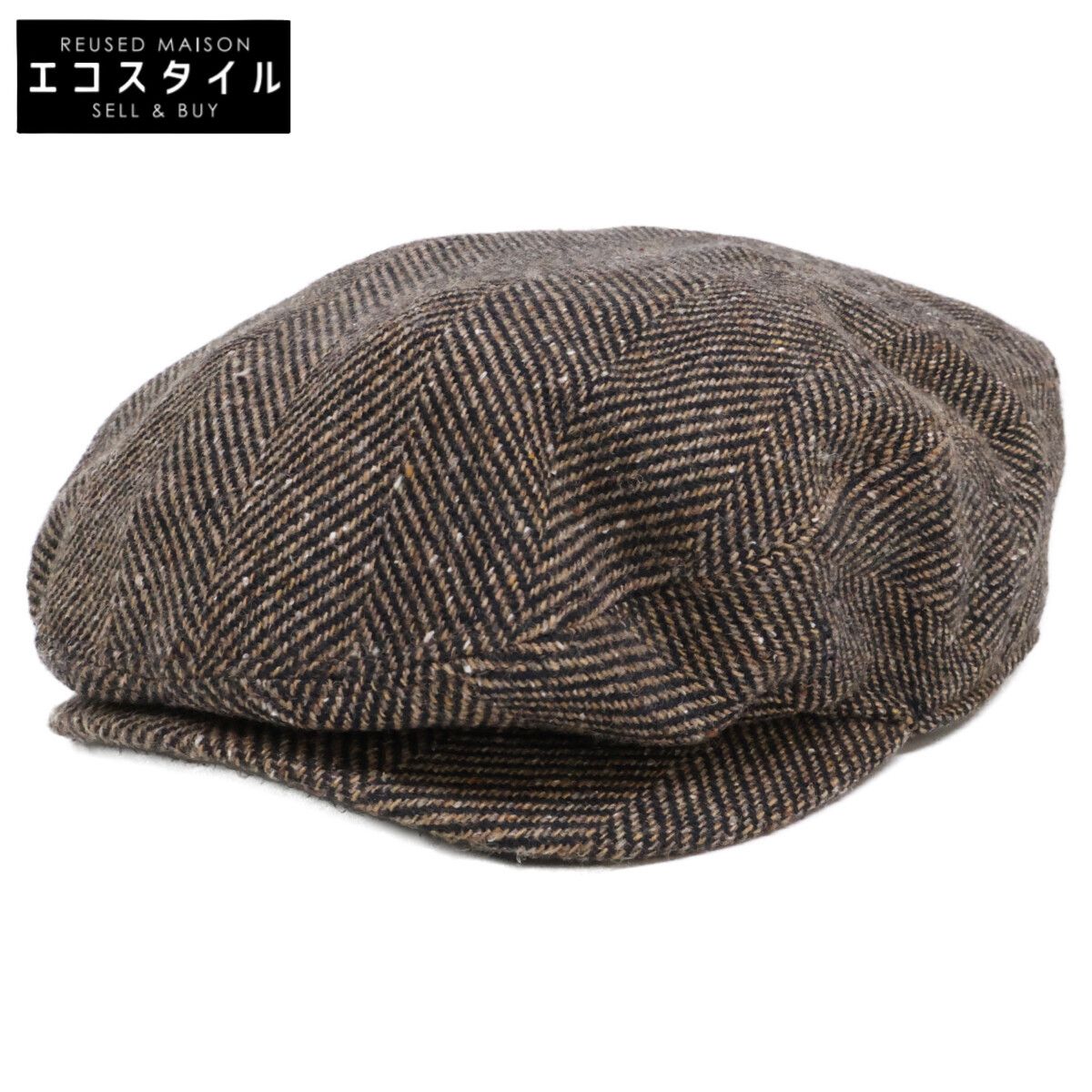 RRL ダブルアールエル ヘリンボーン ウール ハンチング 58CM