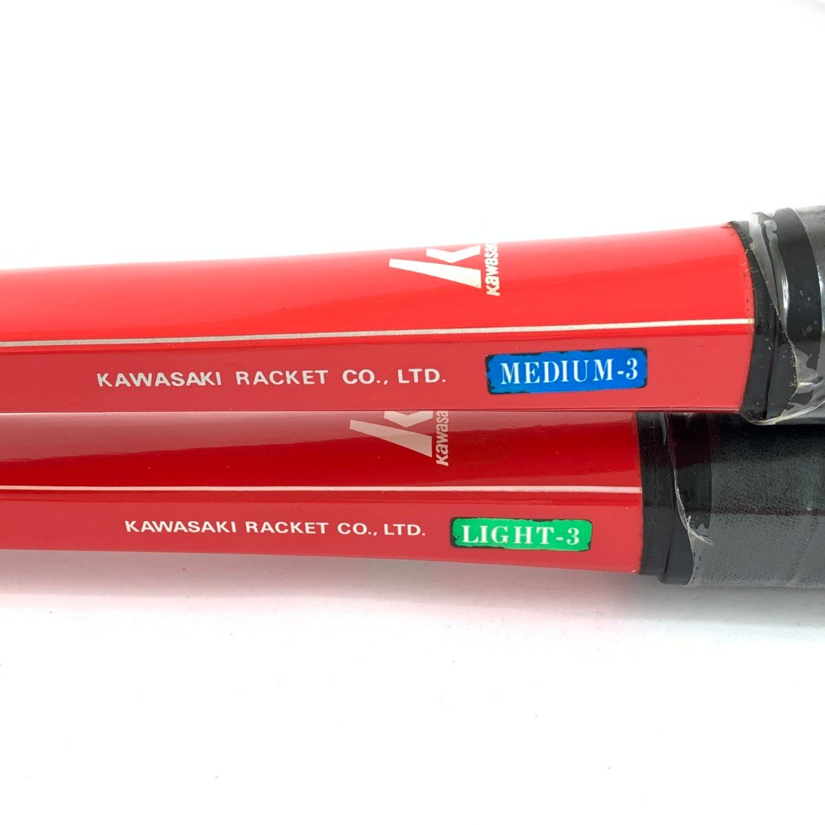 カワサキ - 未使用品 Kawasaki カワサキ Number ONE  軟式テニスラケット 2本セット   レッド   　240002230667 未使用品 Kawasaki カワサキ Number ONE 軟式テニスラケット 2本
