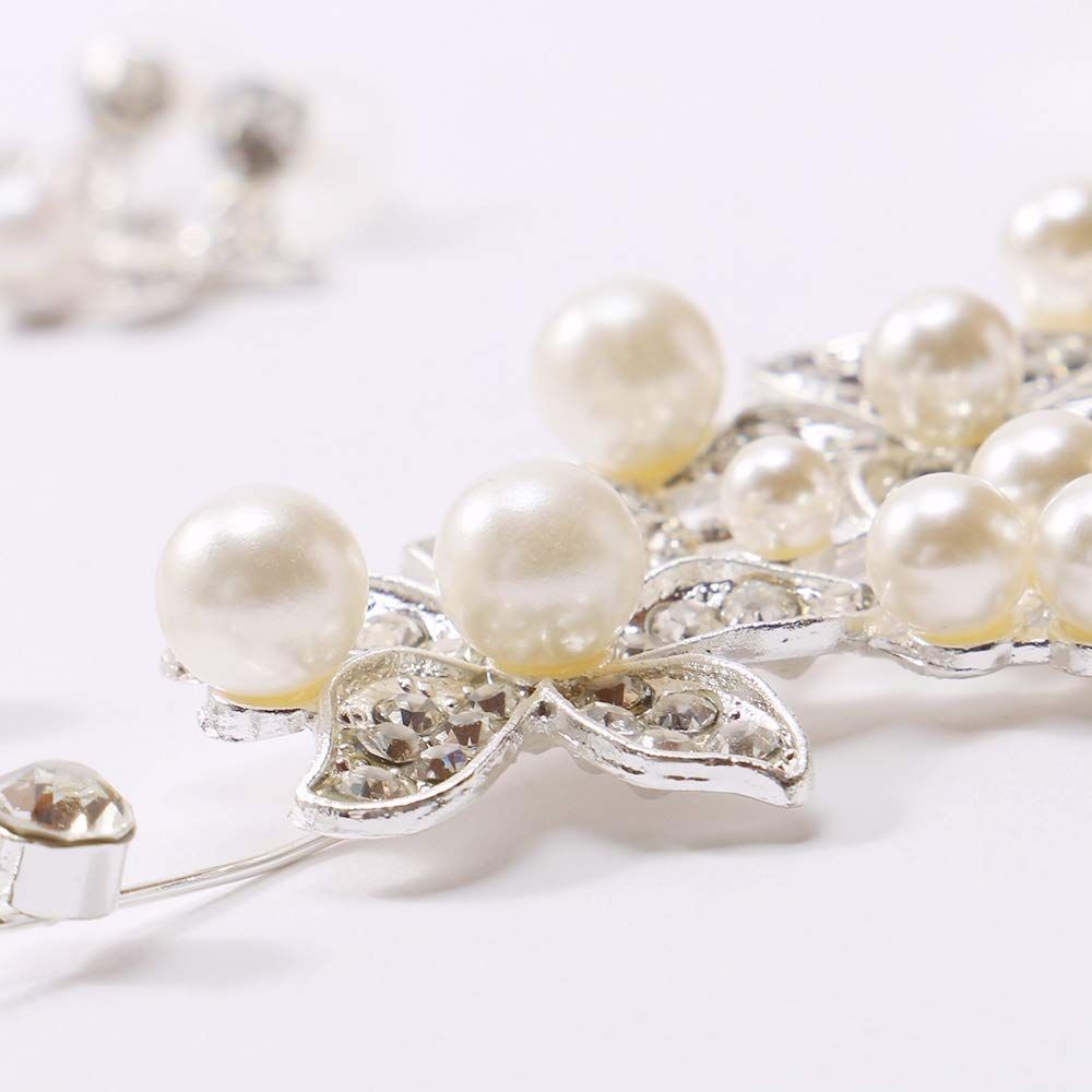  数量 ティアラ ネックレス ピアス 3点セット レディース ネックレス アクセサリー