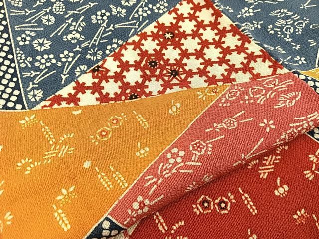 平和屋着物○上質な色無地 花唐草地紋 薄鼠色 正絹 逸品