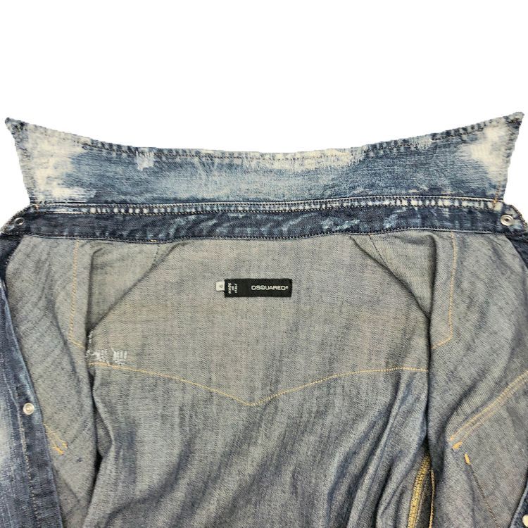 Dsquared2 ディースクエアード 13SS ダメージ加工 デニムシャツ