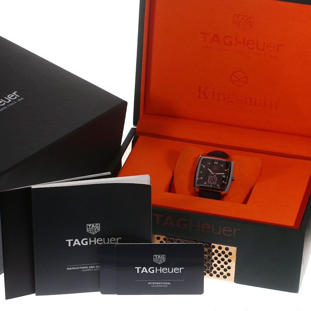 タグホイヤー TAG HEUER WAW131C モナコ レディ キングスマン 12Pダイヤ クォーツ メンズ 箱・保証書付き_760779 タグホイヤー TAG HEUER WAW131C モナコ レディ キングスマン 12P