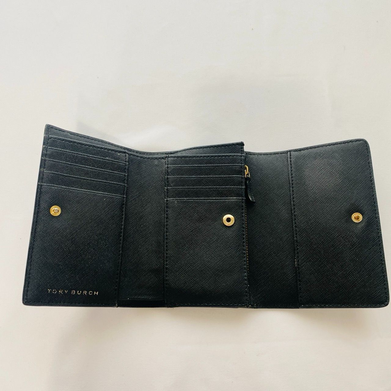 トリーバーチ TORY BURCH 財布 黒 三つ折り財布 トリーバーチ 財布 レディース 三つ折り財布 ブラック FLEMING