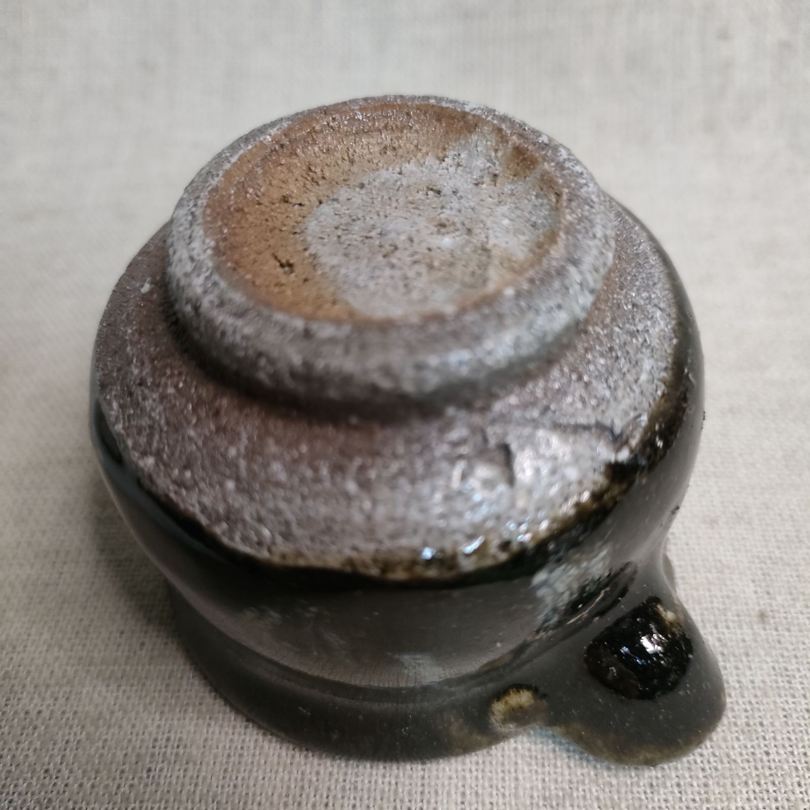 絵唐津片口とぐい呑セット　唐津焼　ぐい呑　片口　酒器 斑唐津片口とぐい呑セット 唐津焼 ぐい呑 片口 酒器