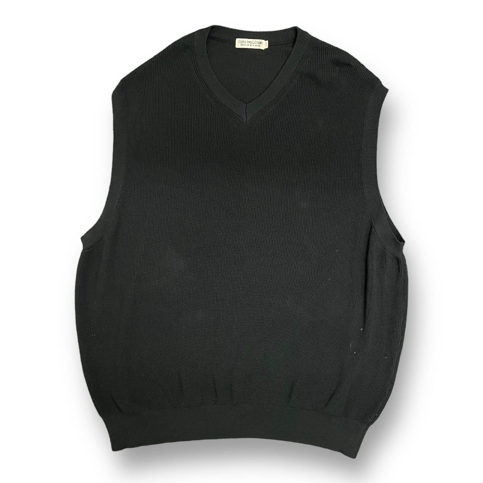 COOTIE PRODUCTIONS Rib Stitch V Neck Vest リブ Vネック ニット