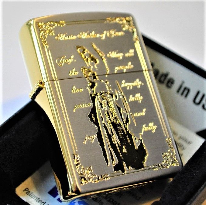 ZIPPO - ZIPPO Ave Maria 聖母マリア 1830 オイルライター シルバー色 ZIPPO Ave Maria 聖母マリア 1830 オイルライター シルバー色