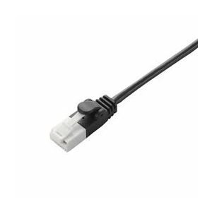 (まとめ)エレコム ツメ折れ防止スリムLANケーブル(Cat6準拠) LD-GPST/BK15
