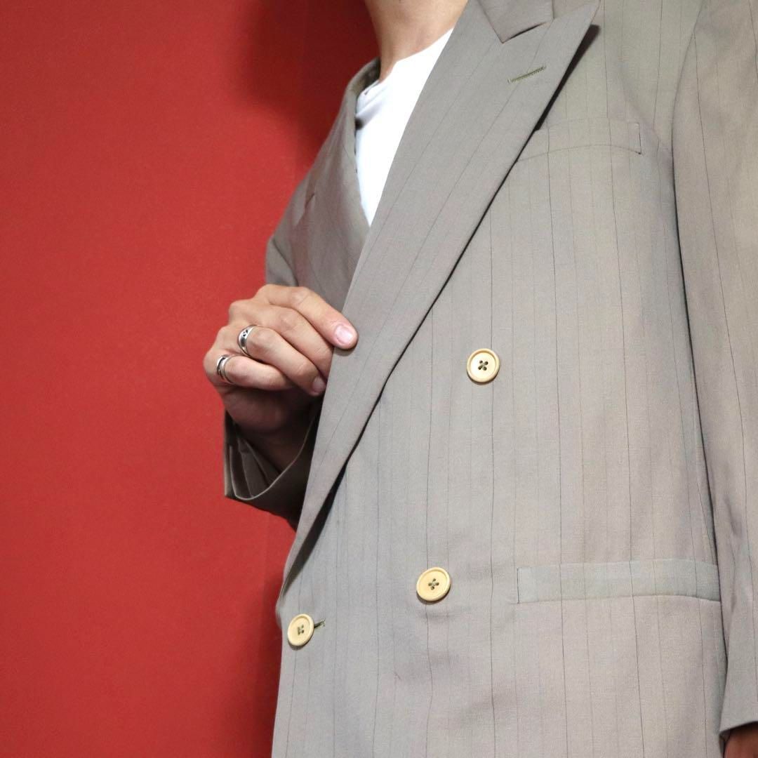 テーラードジャケット Gianni Versace 80s striped beige jacket Gianni Versace 80s striped beige jacket - メルカリ