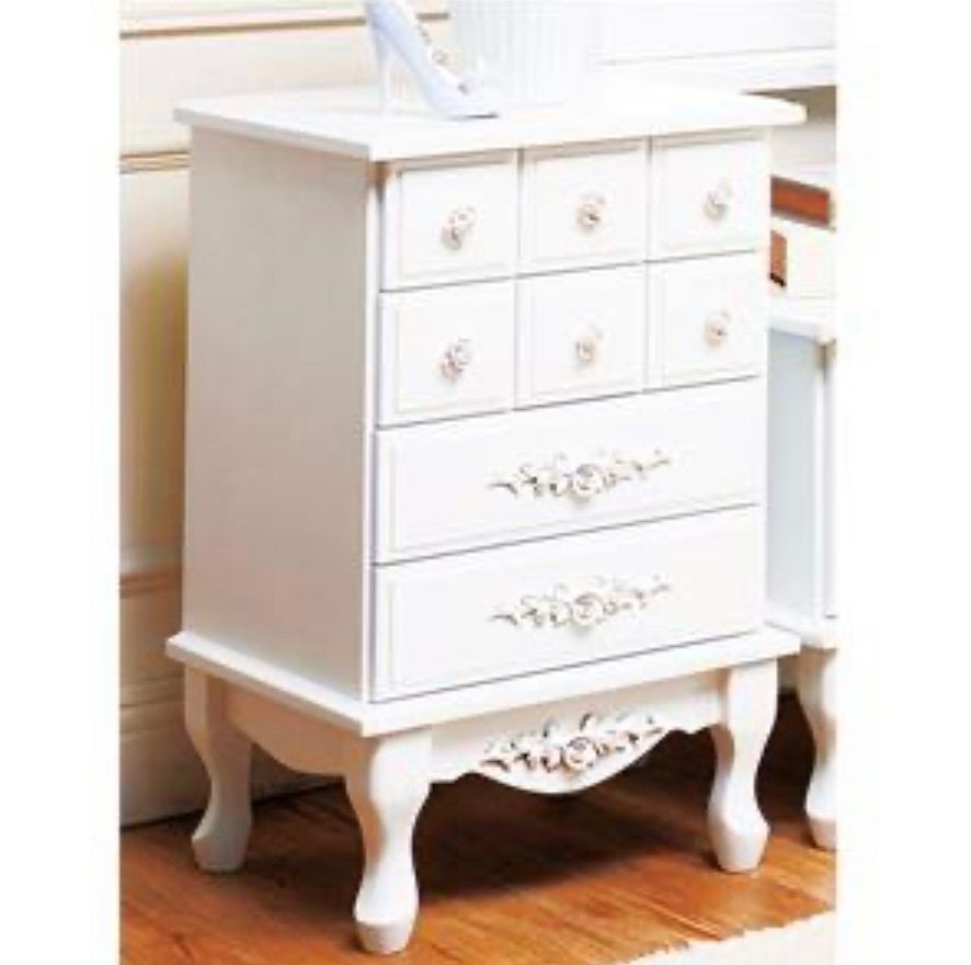 ピュアホワイト アンティーク飾り家具