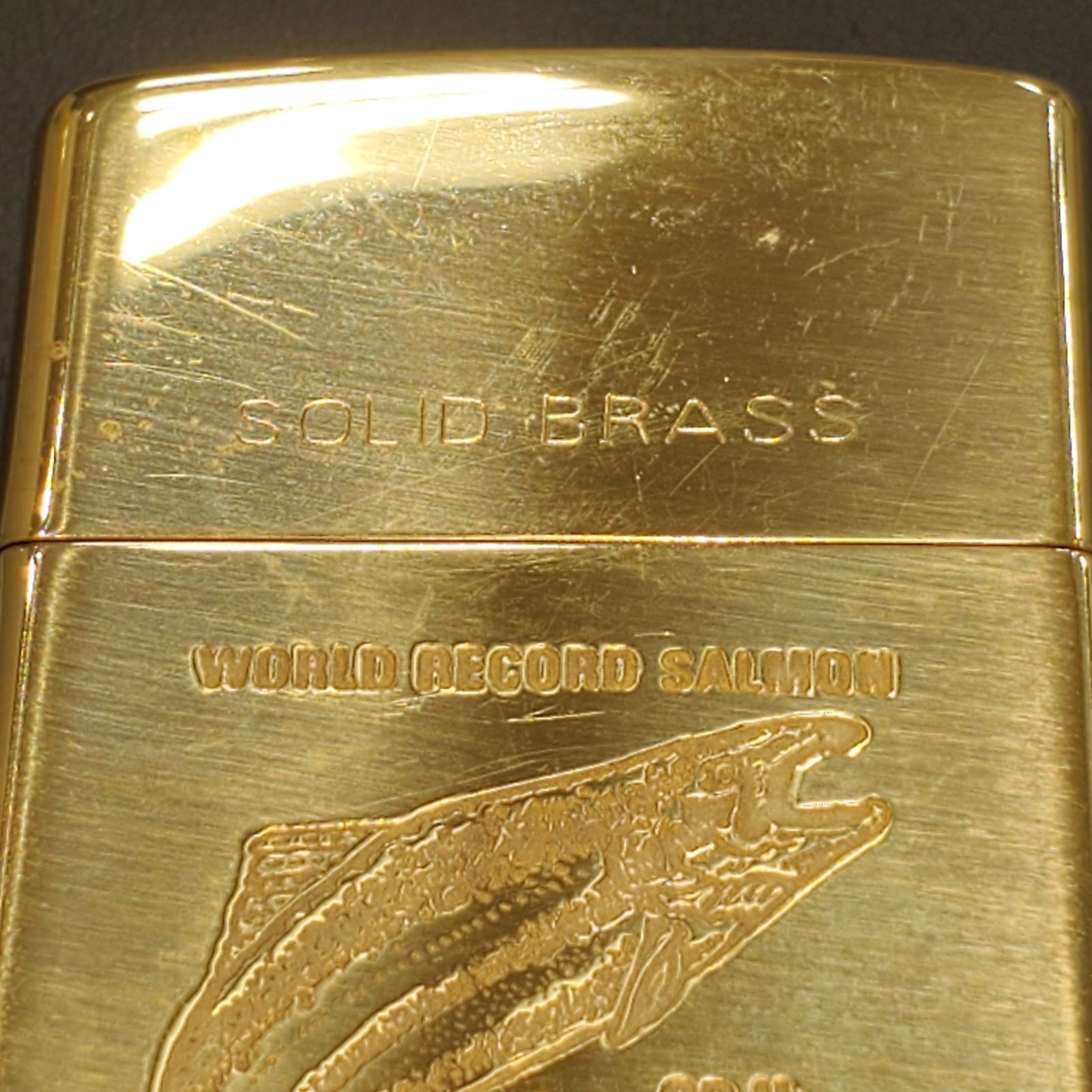 EL6】Zippo ジッポー SOLID BRASS ソリッドブラス ワールド