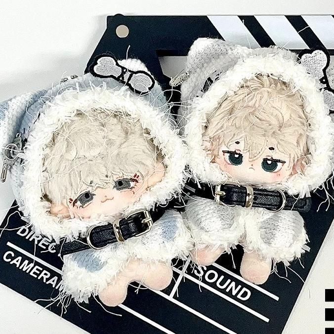 10cm ぬいぐるみ服 着せ替え ぬい服 ちびぬい マンド グレー