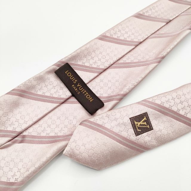 LOUIS VUITTON】ルイヴィトン ネクタイ ピンク メンズ LOUIS VUITTON