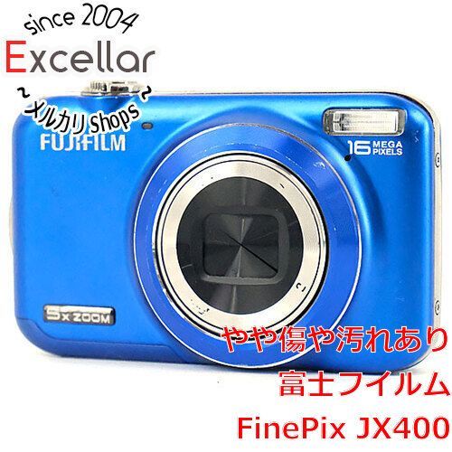 [bn:8] FUJIFILM FinePix JX400 ブルー/1600万画素 液晶画面いたみ 本体のみ