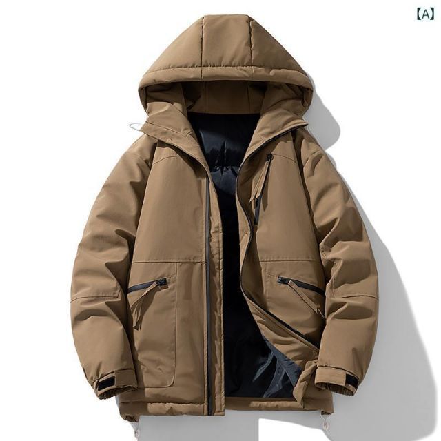 3XL メンズ ファッション 服 男性用 オシャレ シンプル 大人 かっこいい ストリート 作業服 コットン ジャケット アウトドア 防風 防水 ジャケット 厚手 暖かい コットン ジャケット