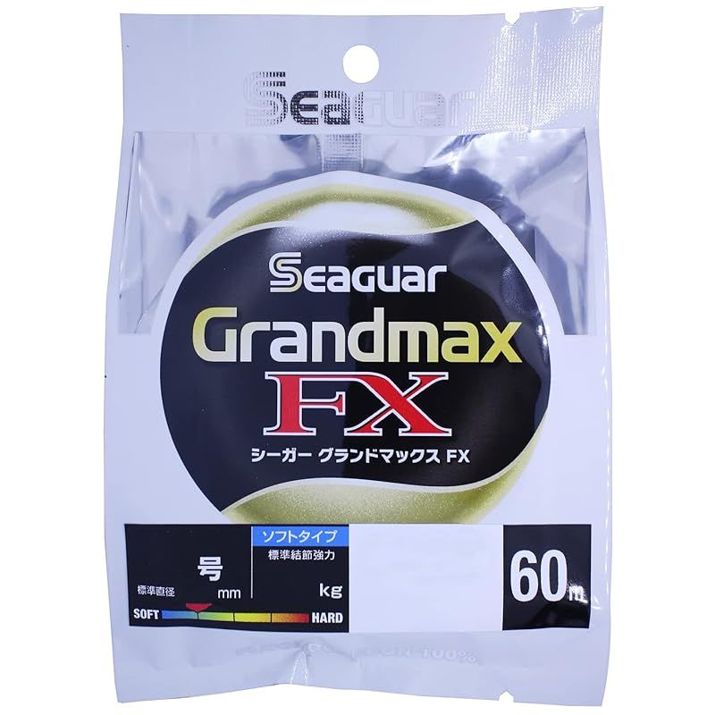 シーガー(Seaguar) ハリス シーガー グランドマックスFX 60m 4号 クリア