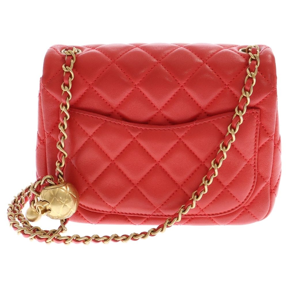 激レア！CHANEL ミニミニマトラッセ ココマーク バッグチャーム レッド