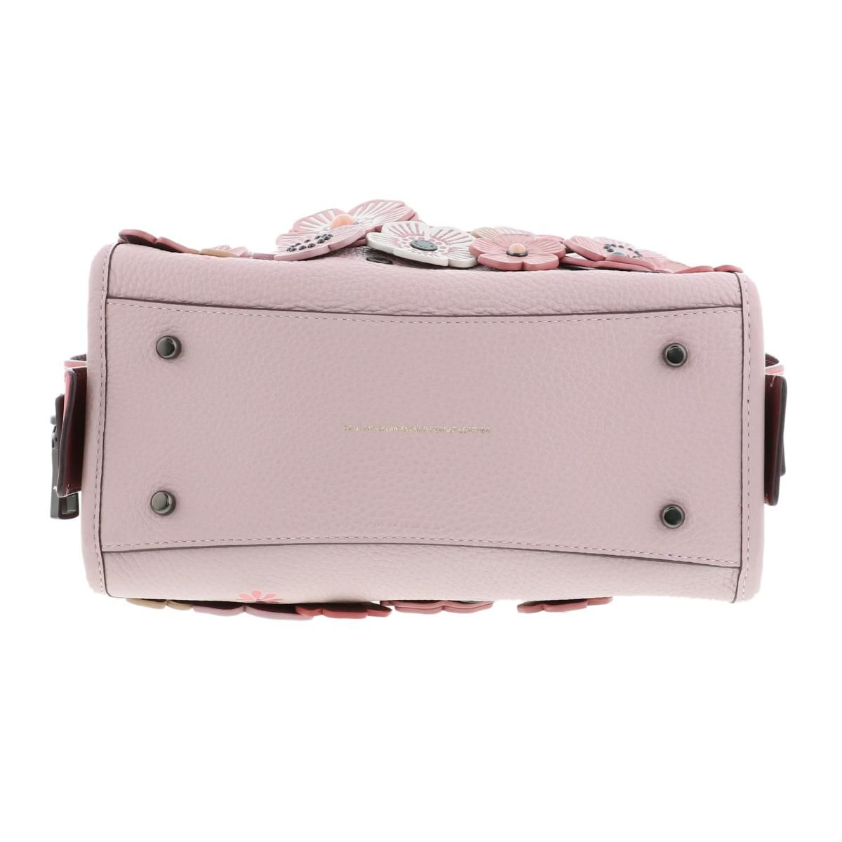 中古】 COACH （コーチ） ﾛｰｸﾞ25 ｳｨｽﾞ ﾃｨｰ ﾛｰｽﾞ 2WAYﾊﾝﾄﾞﾊﾞｯｸﾞ バッグ