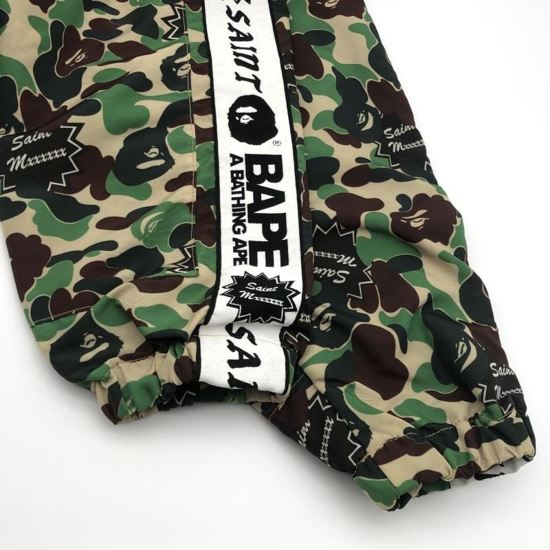 中古】A BATHING APE × SAINT MICHAEL ABC CAMO TRACK JACKET L SM-YS8