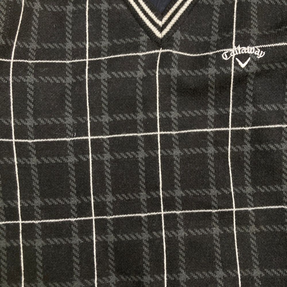 サイズ：M CALLAWAY キャロウェイ ウール混 裏地付 ニットセーター