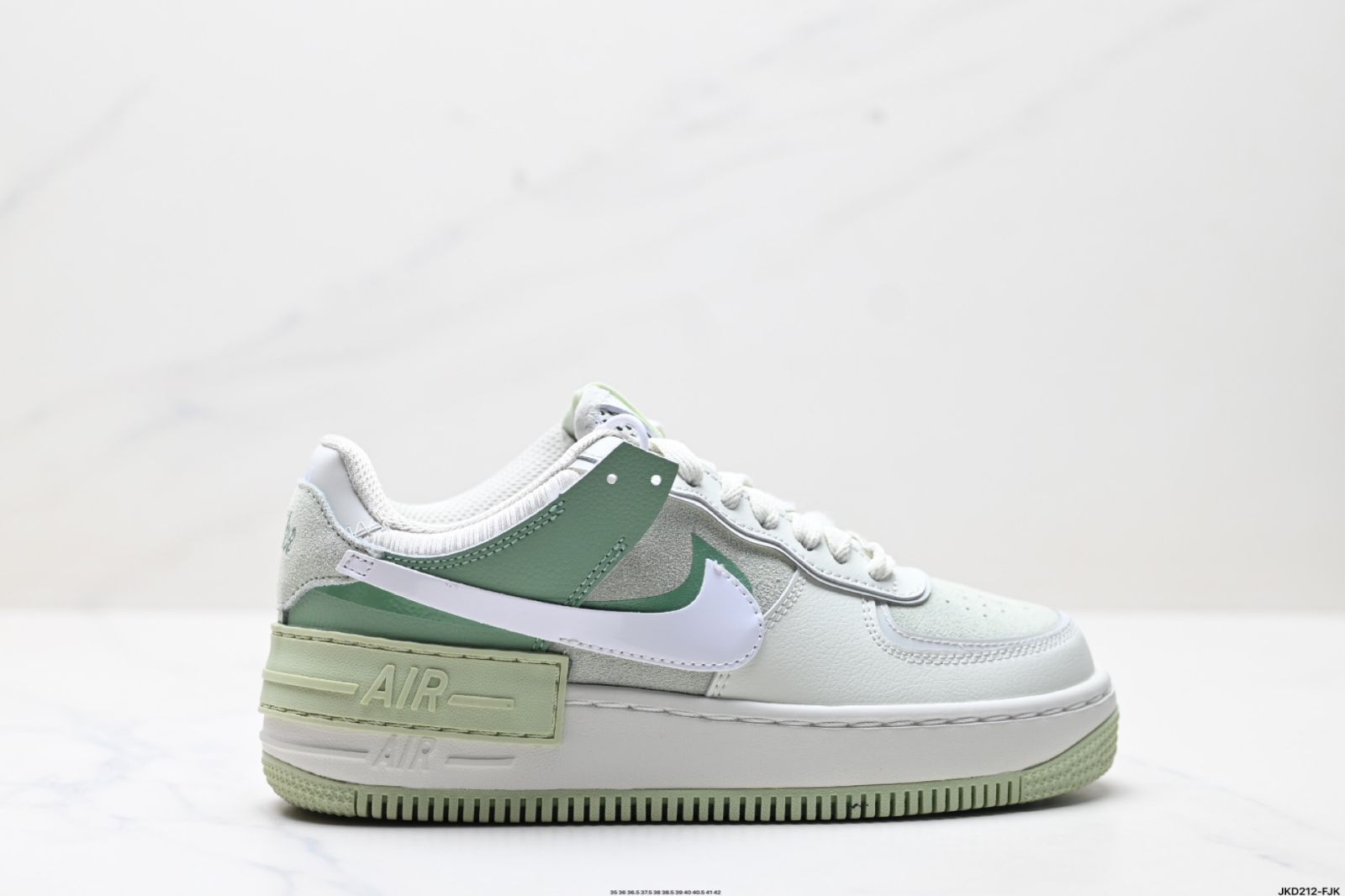 ナイキ NIKE WMNS Air Force 1 Shadow 新たな少女向けデコンストラクティヴィズムデザイン マカロン エアフォースワン 軽量ハイインソール付きロートップ マルチマッチ なスケートシューズ-WTO輸入2