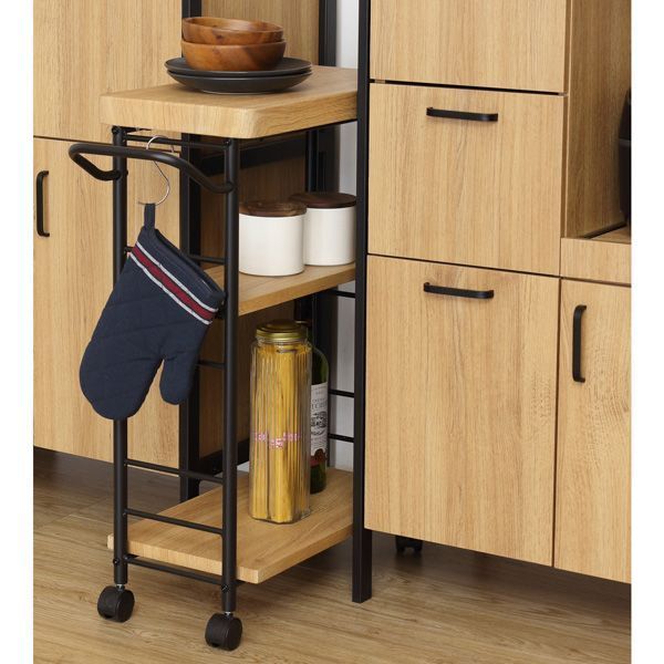 アート3段ワゴン モダンナチュラル 組立式