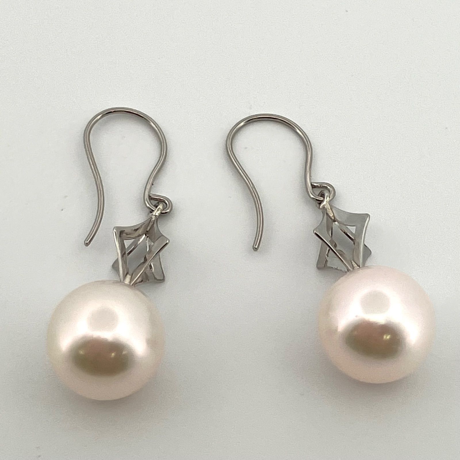 新品　あこや真珠9.1㎜　PT900ピアス 新品ジュエリー】Pt900 あこや真珠 ピアス パール約8.3mm ピアス