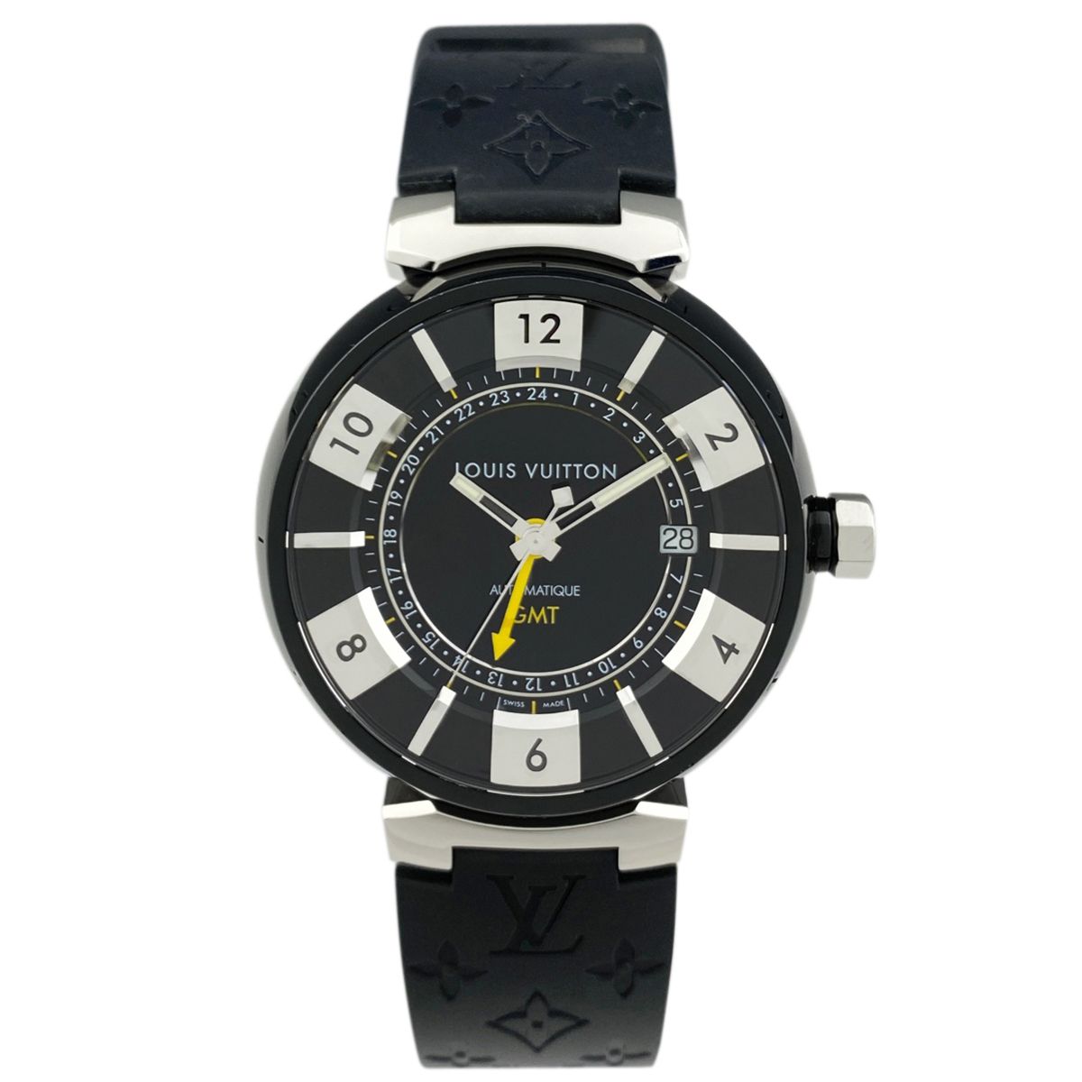 ルイ・ヴィトン Louis Vuitton タンブール インブラック Q113K 腕時計