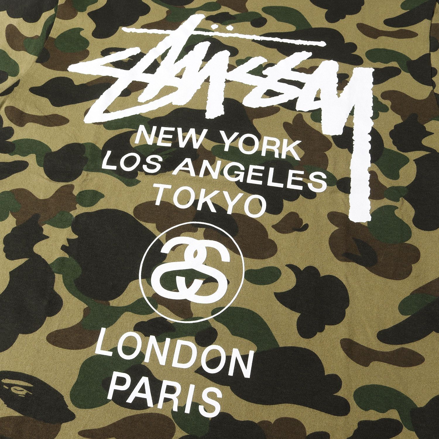 美品 A BATHING APE ア ベイシング エイプ Tシャツ サイズ:M STUSSY 