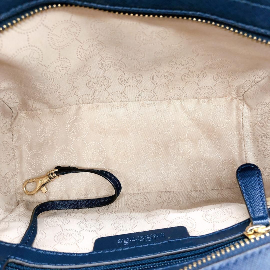 MICHAEL KORS マイケルコース ショルダーバッグ ネイビー×ホワイト 