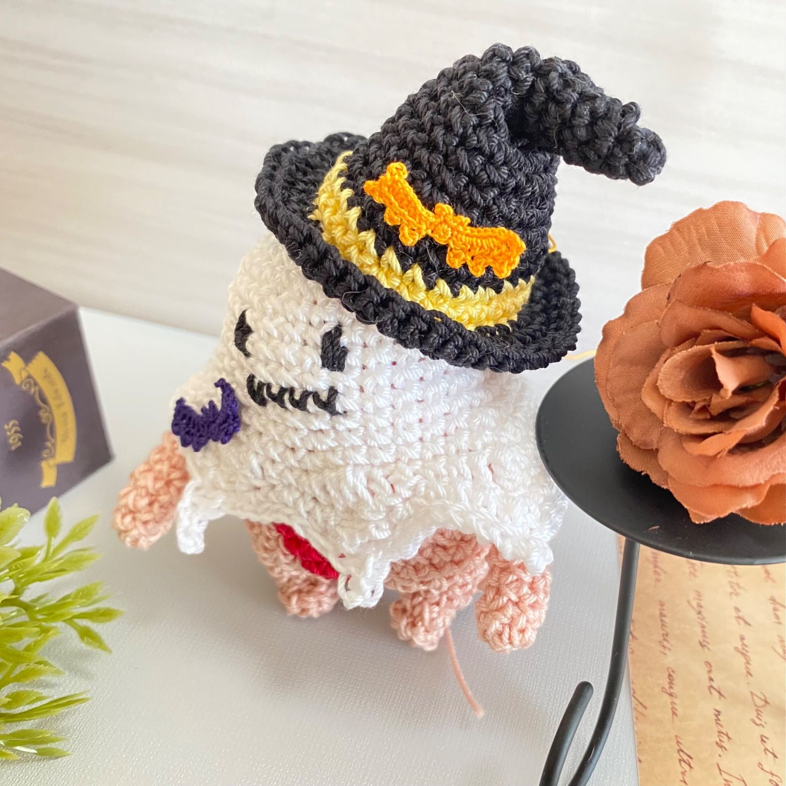 くみっきーさん専用　ハロウィン　ドールチャーム　ハンドメイド　オバケ　魔法の杖 くみっきーさん専用 ハロウィン ドールチャーム ハンドメイド