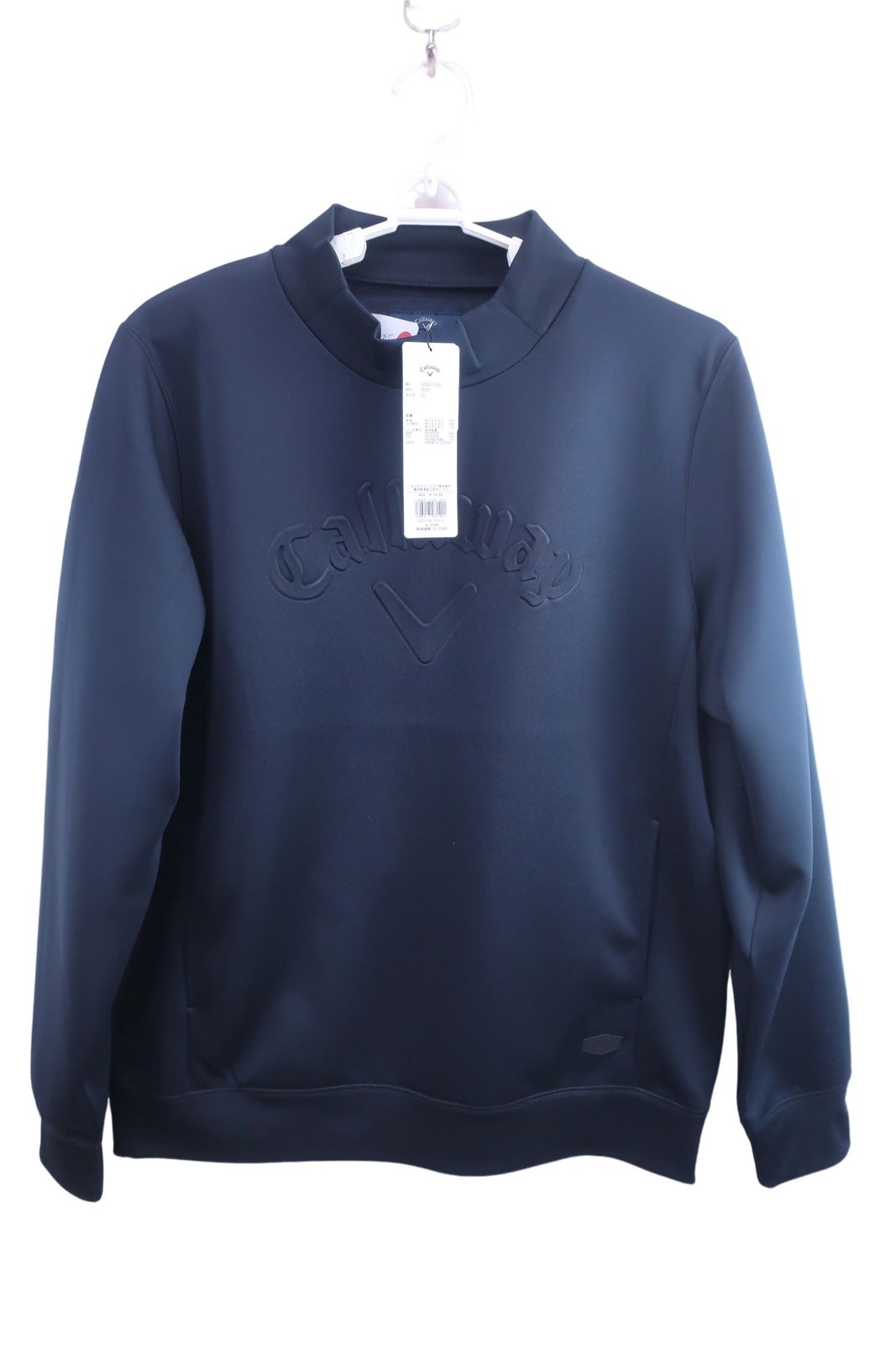 【新品】Callaway(キャロウェイ) モックネックトレーナー 黒 メンズ LL C23217102 ゴルフ用品 2410-0244 新品