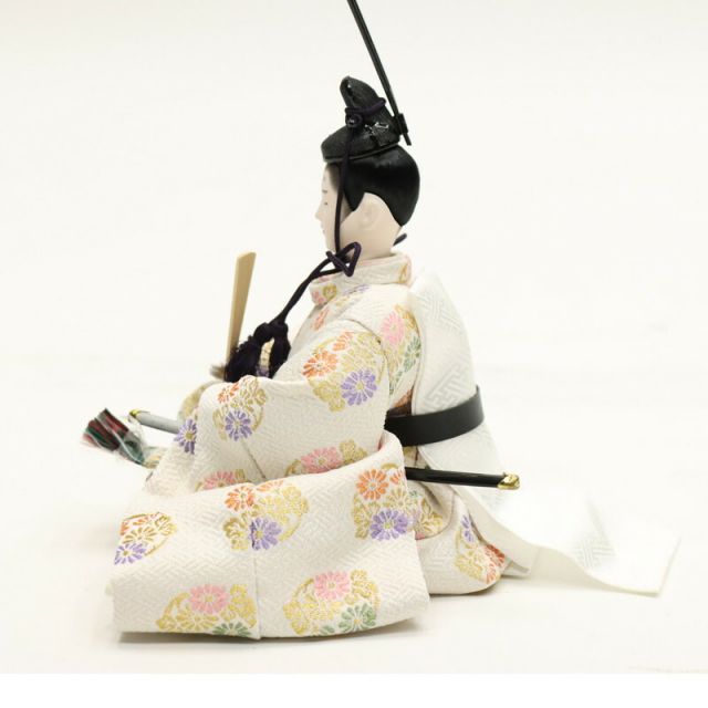 【シーズン終了特価】【新品未使用】【正絹暈し染芥子親王】【立ち雛】 アウトレット品 雛人形 人形単品 京芥子 親王 金襴 玉台付 (25a